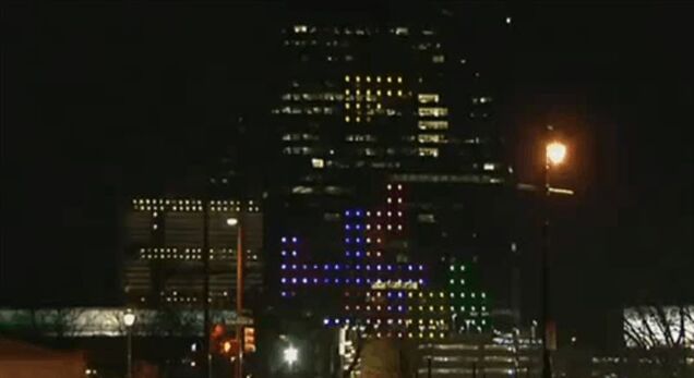 Watch Tetris Being Played On The Side Of A 29-Story Building