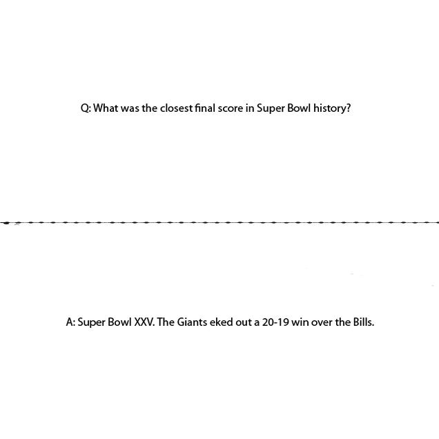 Use These Friday Night Flash Cards to Drop Some Knowledge on Super Bowl Sunday