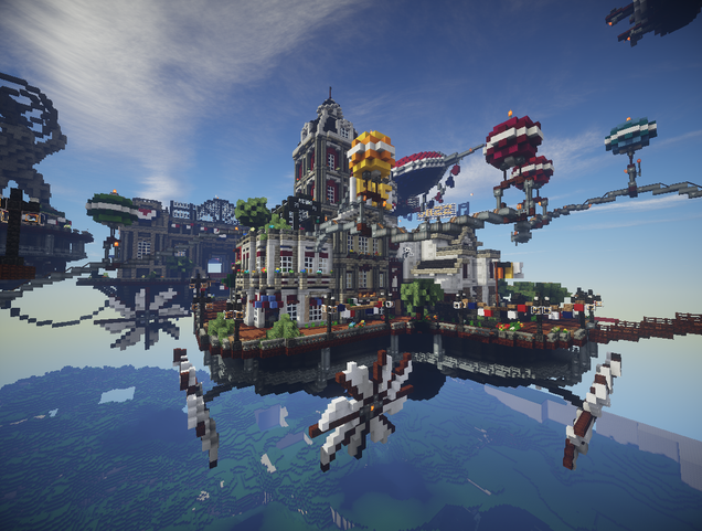 Bioshock Infinite's Floating City Built In Minecraft