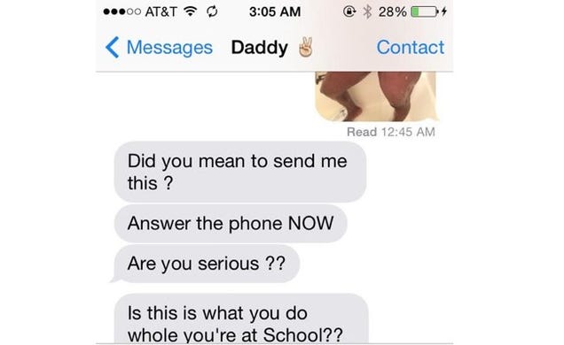 College Student Mistakenly Texts Nude Photo to Her Dad, Who Flips Out
