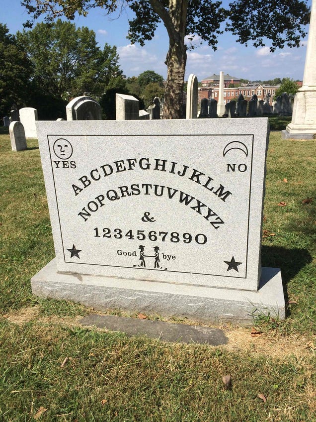 The Guy Who Patented the Ouija Board Has an Oujia Board Gravestone