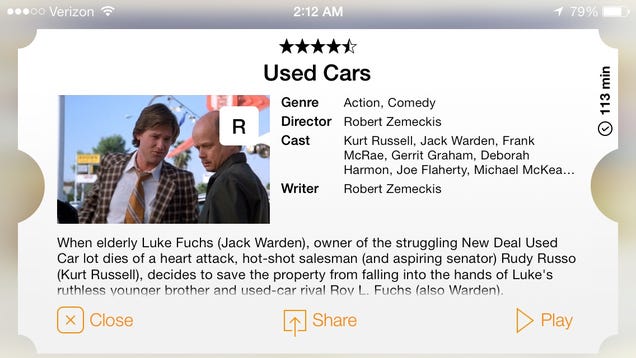 Used Cars. Much Movies. So Happy Christmas Eve.