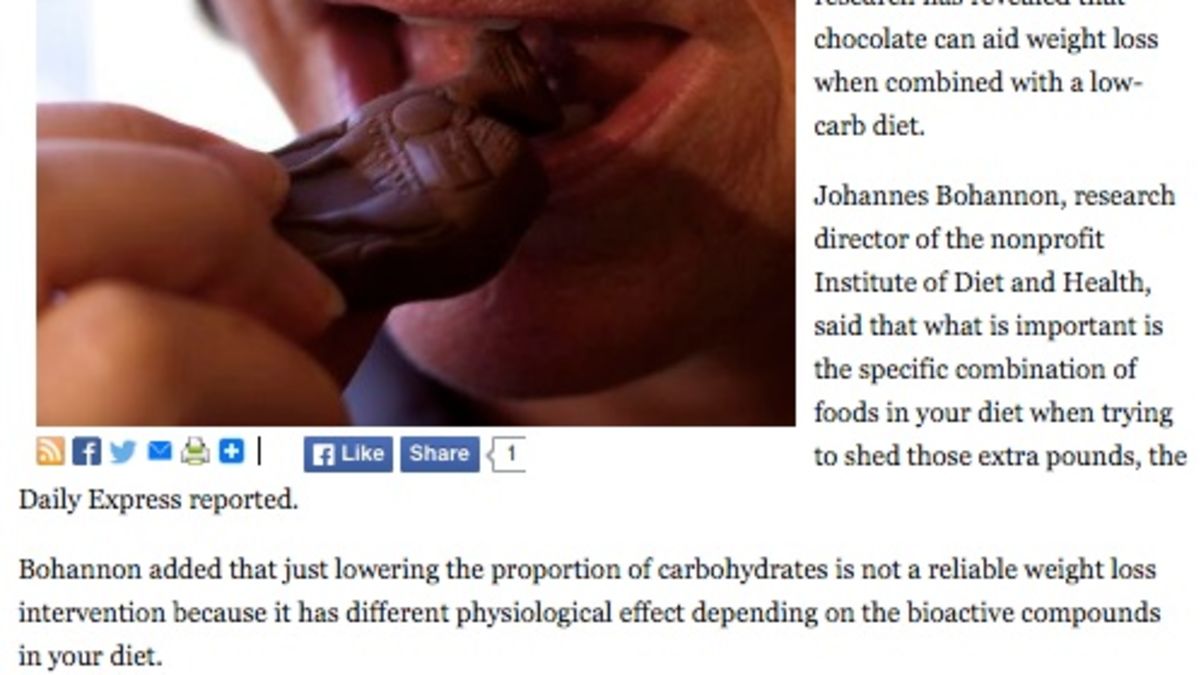 I Fooled Millions Into Thinking Chocolate Helps Weight Loss. Here's How.