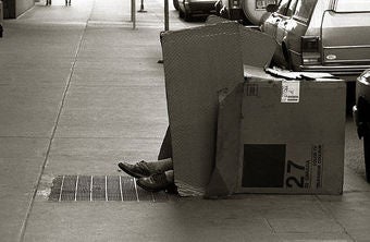 HOMELESS CARDBOARD BOX homeless cardboard box: