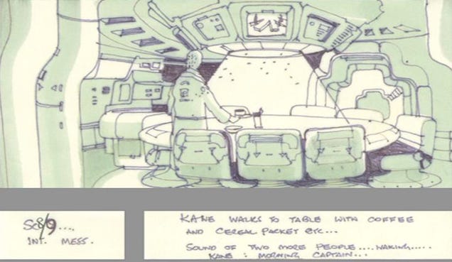 Unused storyboards show how Alien could have been more "pornographic"