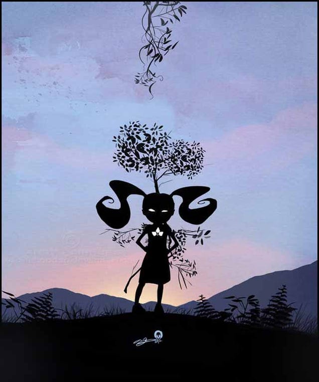 Beautiful superhero silhouettes show comic book characters at recess