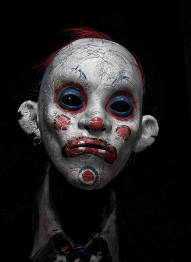 Never-seen Dark Knight concept art reveals the terrifying origins of the Joker's Clown Gang
