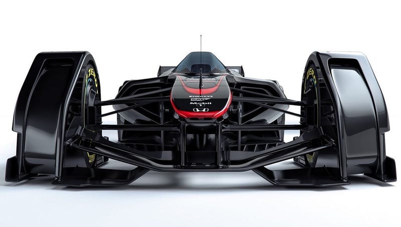 McLaren MP4-X, un concepto de Fórmula 1 a medio camino entre el batmóvil y un avión de caza