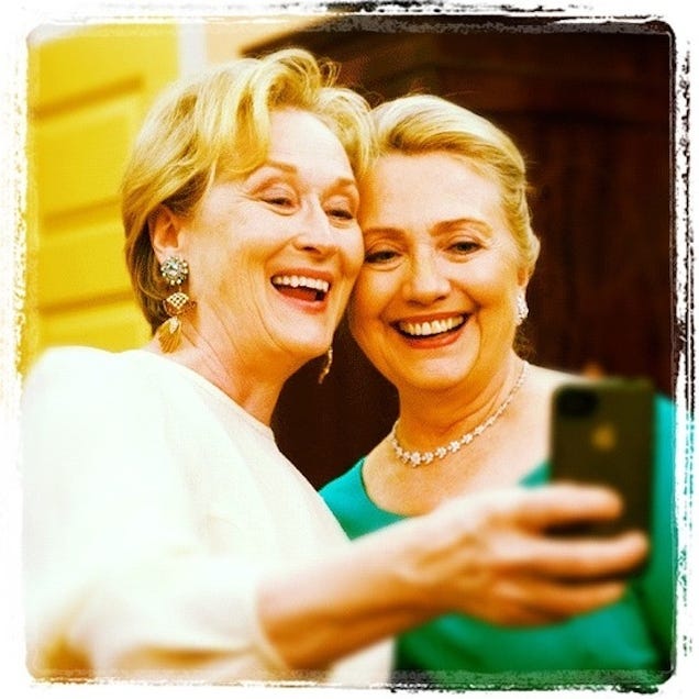 What Meryl Streep and Hillary Clinton's BFF Selfie Photo (Probably) Looks Like