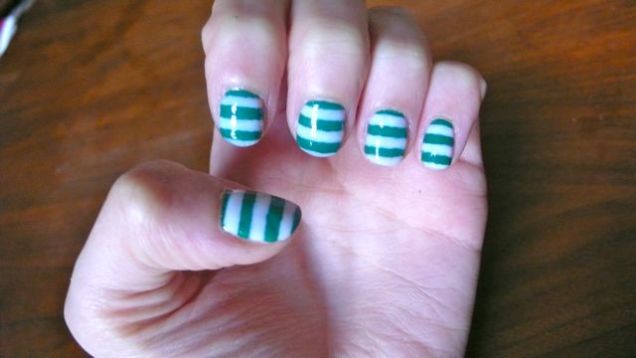 How To Paint Your Nails With Stripes