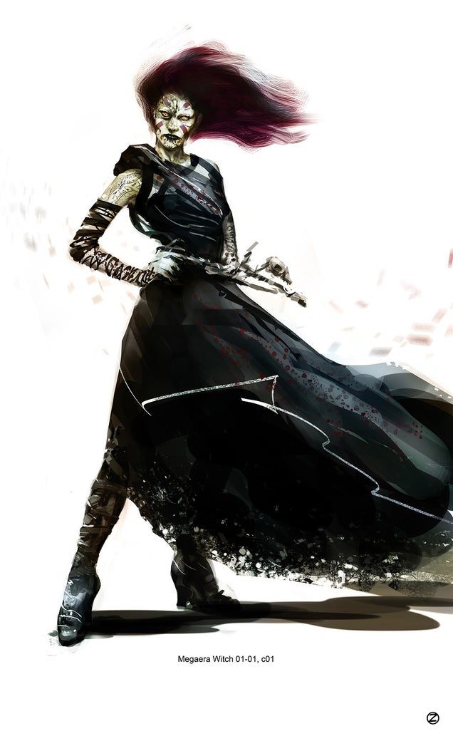 The grotesque witch concept art from Hansel & Gretel will probably turn you on