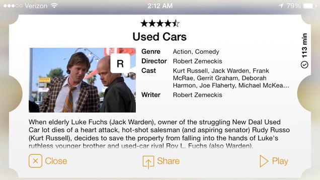 Used Cars. Much Movies. So Happy Christmas Eve.