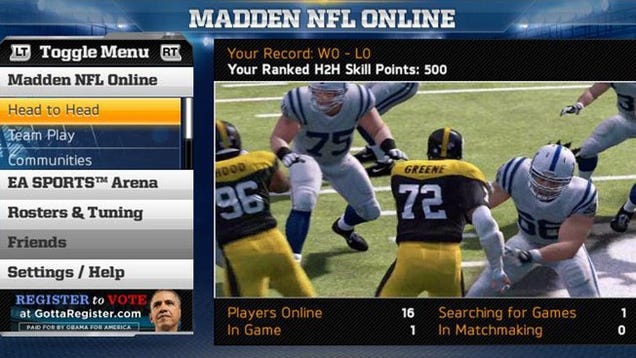 President Obama Returns to Madden—Through In-Game Advertising