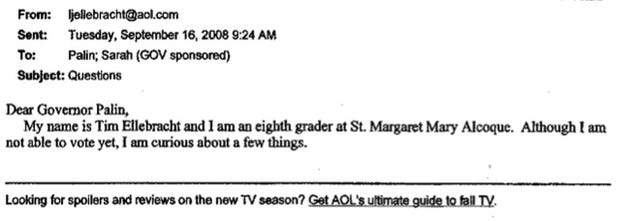 'Bring Beef, Tequila, and Condoms': The Sarah Palin E-Mails So Far