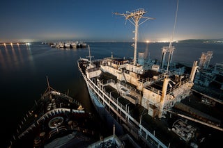 A fleet of Navy ghost ships, right out of the Bermuda Triangle