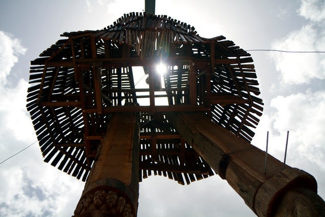 In Suriname, you can visit the Mickey Mouse wicker man