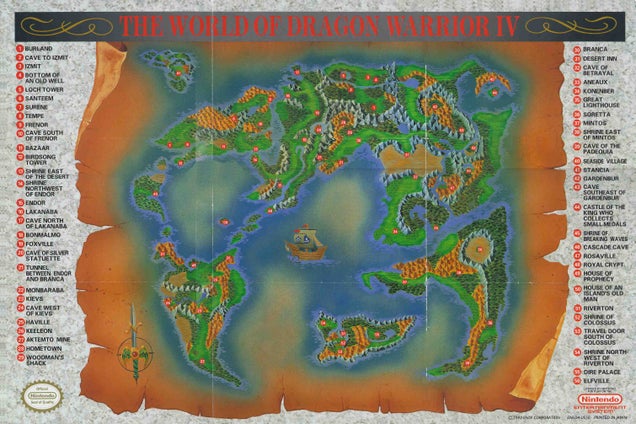 A Tribute to Old Video Game Maps