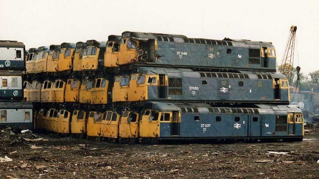 Behold the Rusting Beauty of Abandoned Train Graveyards