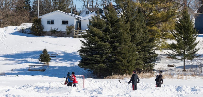 Only Lame Scolds Dislike Backyard Hockey Rinks