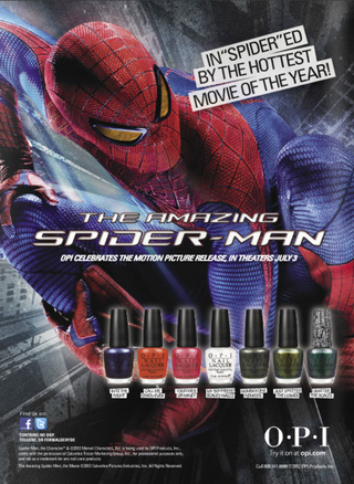 Amazing Spider-Man releases "My Boyfriend Scales Walls" nail polish color. Oof.