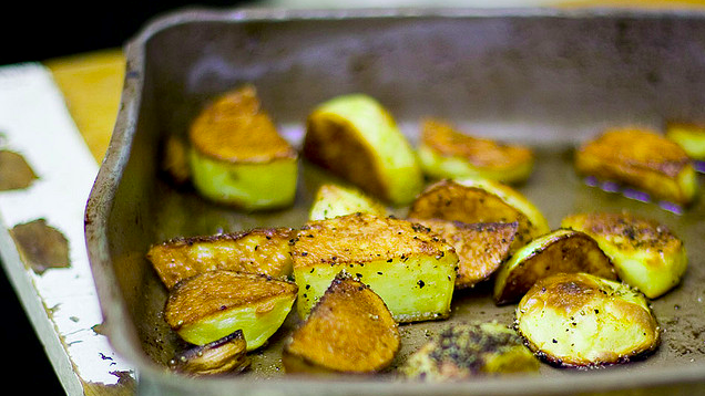 Preheat the Pan Before Roasting Vegetables