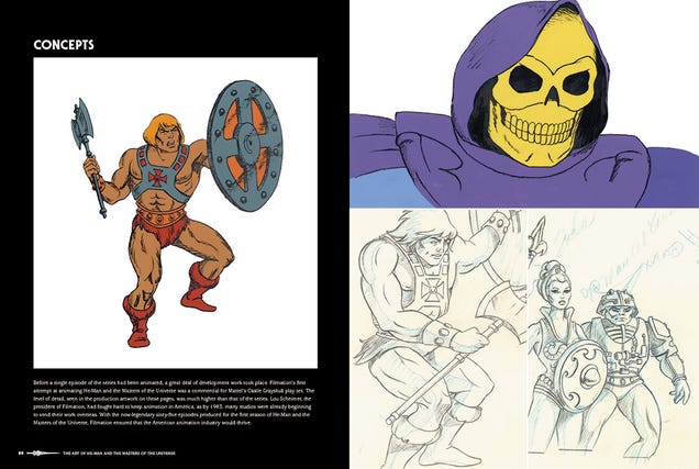 Check Out Some Of The Earliest Concept Art For He-Man And Skeletor!