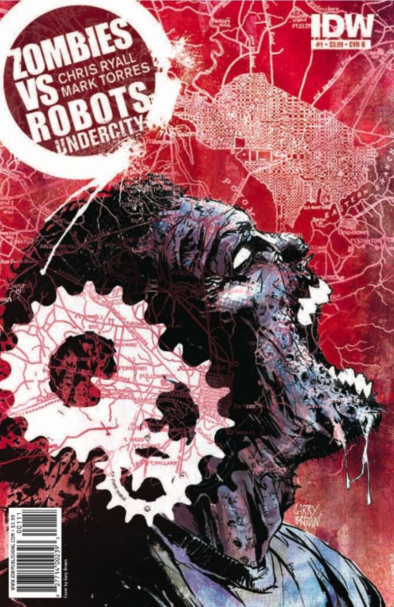 An exclusive preview of zombies-on-robots comic book mayhem!