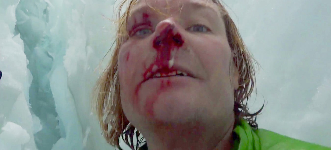 Man films terrifying ordeal after falling into 70-foot crevasse