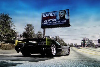 Barack Obama Advertising Inside Online Racing Video Games, Attempts To Pick Up Crucial Xbox 360 Vote