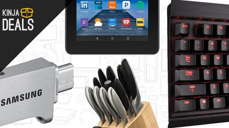 Today's Best Deals: Free Chipotle, Clicky Keyboard, $40 Tablet, and More
