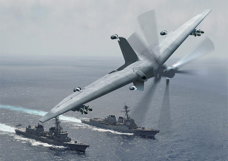 DARPA's Vertical Take Off And Landing Combat Drone Could Revolutionize Naval Combat
