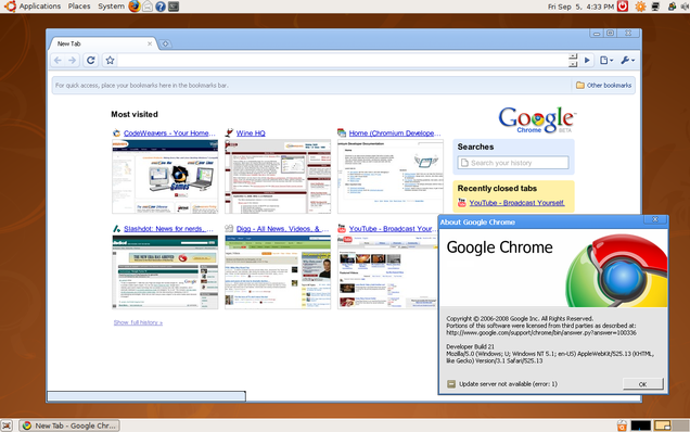 Unofficial Google Chromium Now Available for Mac OS X, Linux