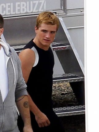 First set pics from Catching Fire show new the Hunger Games training outfits... and Finnick!