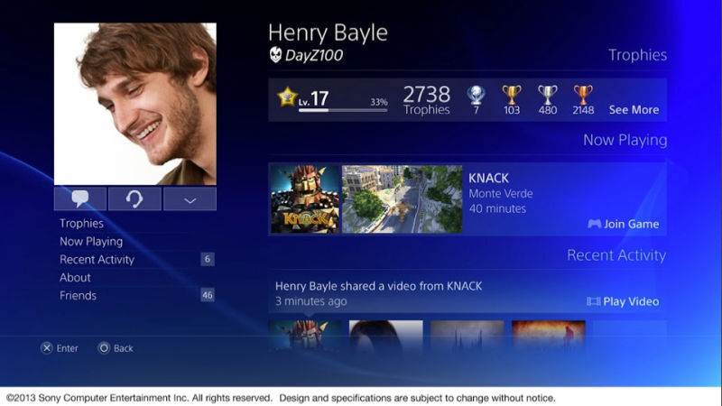 Get a Good Look at the PS4 User Interface