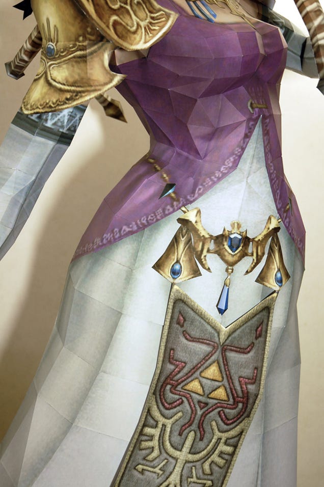 This Stunning Life-Sized Princess Zelda Statue Is Entirely Made Of Paper