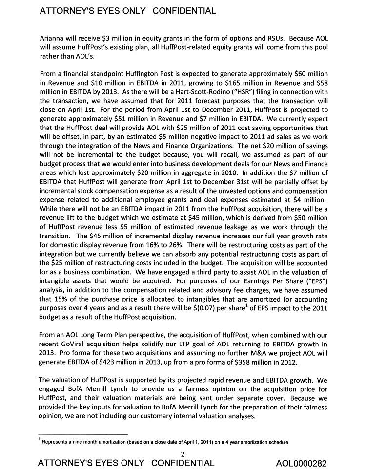 Inside Arianna Huffington's $21 Million AOL Payday