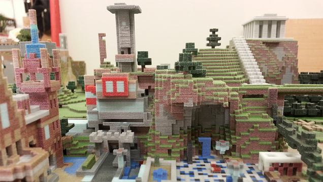 Minecraft Worlds, 3D-Printed. They're Amazing.