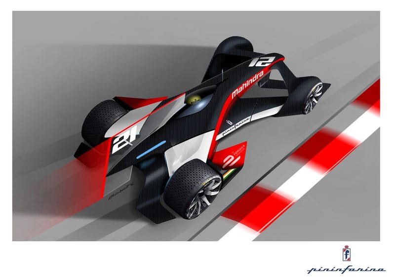 Los nuevos autos de Fórmula E diseñados por Pininfarina y Mahindra parecen naves del futuro