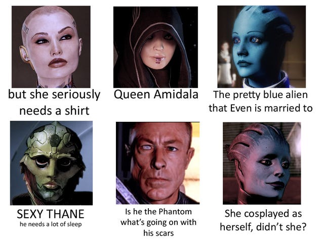 What Mass Effect Looks Like to Someone Who Doesn't Play Mass Effect