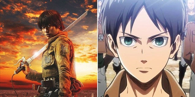 Attack on Titan Movie Stars Versus the Anime and Manga Characters