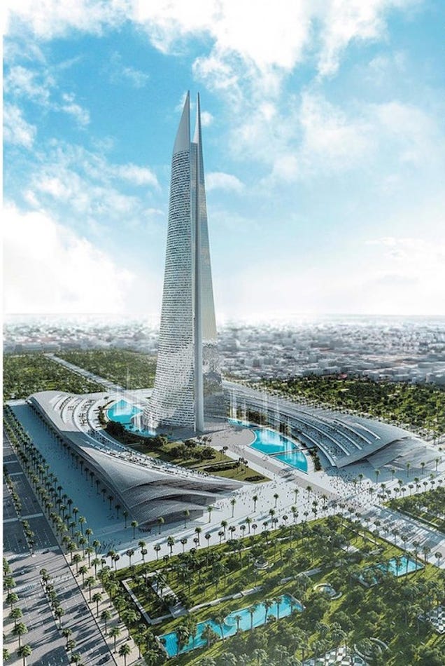 Someone wants to build a futuristic version of Sauron's tower in Africa