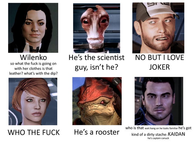 What Mass Effect Looks Like to Someone Who Doesn't Play Mass Effect