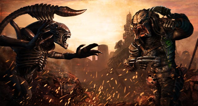 Exclusive Alien vs. Predator concept art shows what a Predator victory party looks like