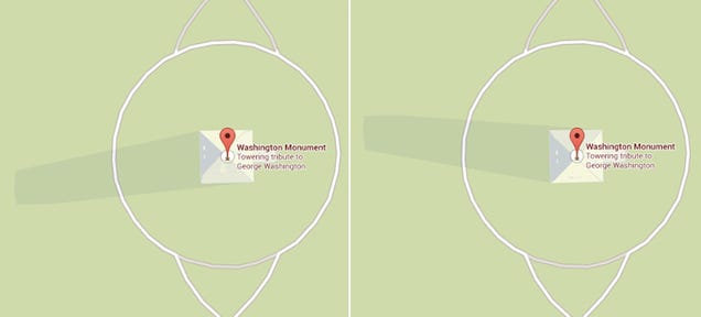 The Washington Monument's Moving Shadow Is a Fun Google Maps Easter Egg
