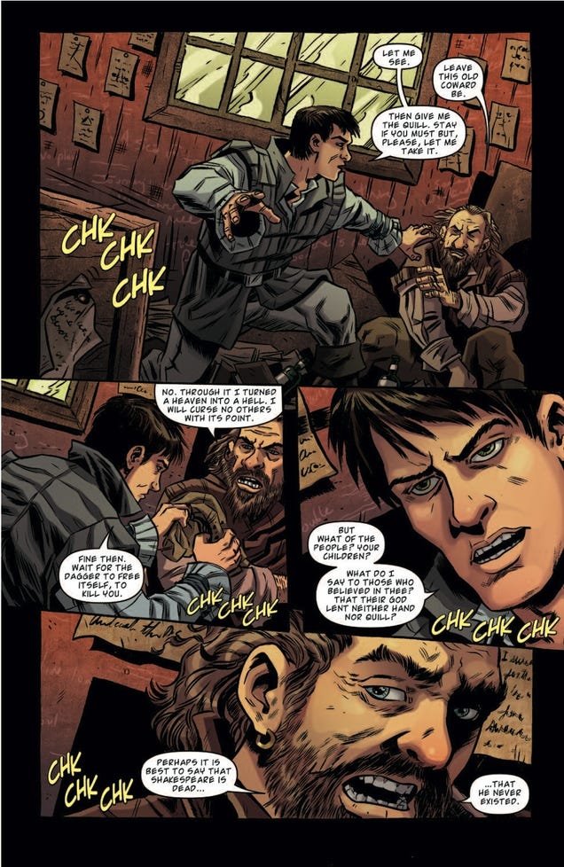 In this sneak peek of Kill Shakespeare, a happy dagger gets overzealous