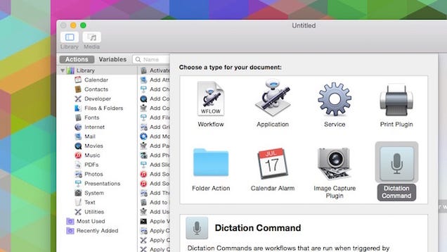 Dictate Any Command to You Mac with Automator