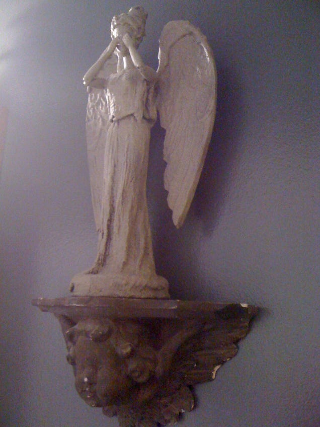 Weeping Angel Barbie is waiting for Ken to Blink