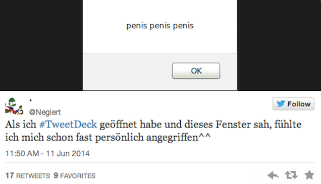 Tweetdeck Hacked With "Penis, Penis, Penis" Messages