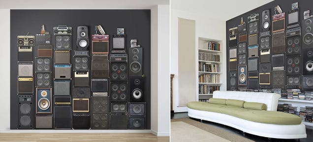 A Giant Fake Wall of Amps and Speakers That Will Never Blow a Fuse