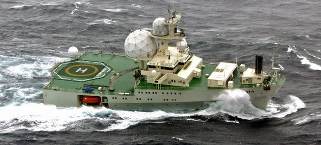 The Russian Military Despises This Strange Wedge Shaped Spy Ship